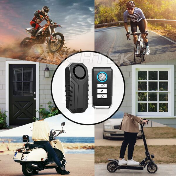 Bike Alarm Waterproof Wireless Remote Control Bicycle Security Alarm - 113dB Anti-Theft Protection for Motorcycles and Electric Cars - Image 6