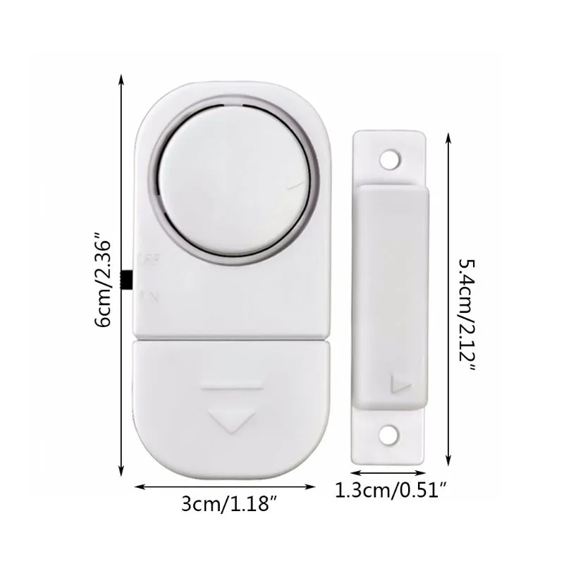 Door And Window Sensor Wireless Magnetic Sensor Security Alarm System for Doors and Windows