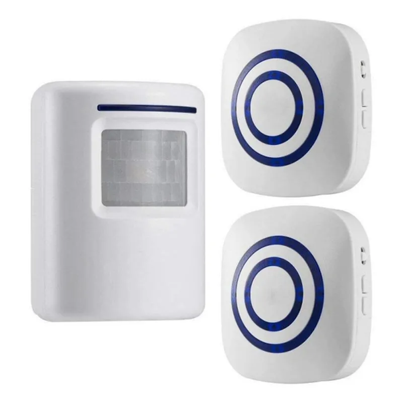 Wireless Driveway Alert System with Alarm Vibration Sensor Motion Sensor for Home Security and Smart Doorbell Receiver