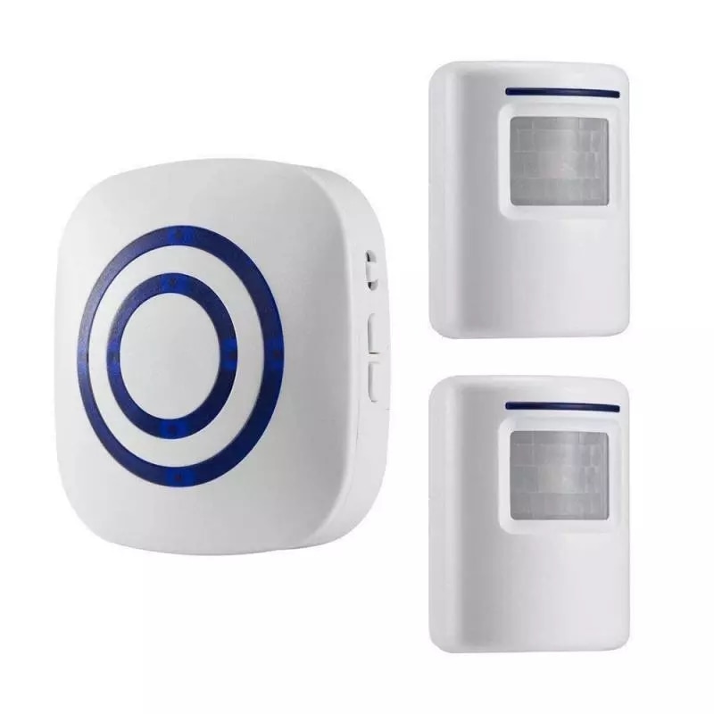Wireless Driveway Alert System with Alarm Vibration Sensor Motion Sensor for Home Security and Smart Doorbell Receiver