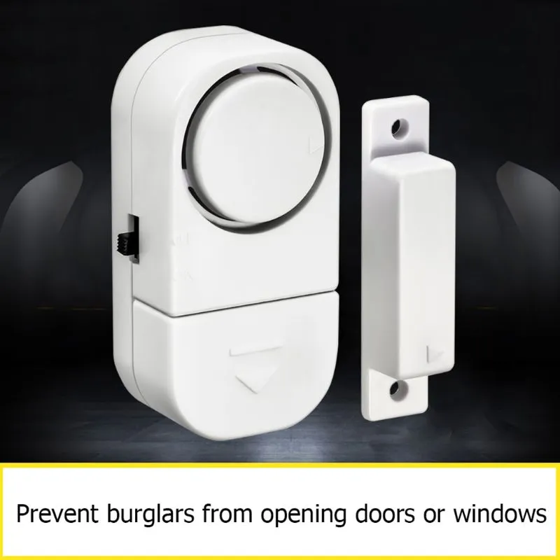 Door And Window Sensor Wireless Magnetic Sensor Security Alarm System for Doors and Windows