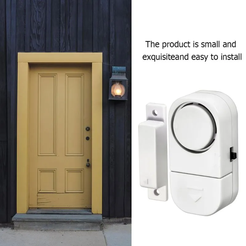 Door And Window Sensor Wireless Magnetic Sensor Security Alarm System for Doors and Windows