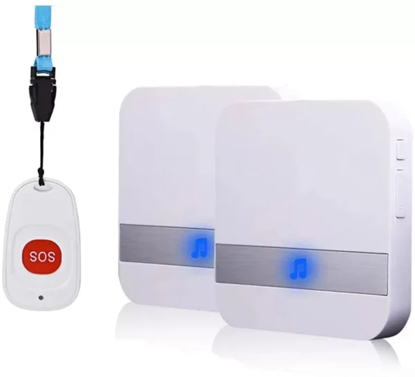 Wireless Smart Home Pager Doorbell with Emergency SOS Button and Remote Lanyard Nurse Alert System - Image 7