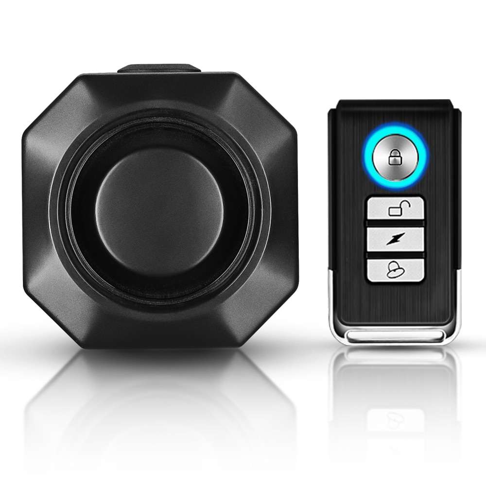 Bike Alarm Wireless Waterproof Security System for Bicycles, Motorcycles, Scooters - Anti-Theft Protection with Vibration Detection