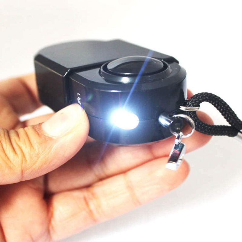 2Pcs Travel Personal Alarm with Alarm Vibration Sensor Infrared PIR Motion Sensor for Camping, Self Defense, and Anti-Theft Protection