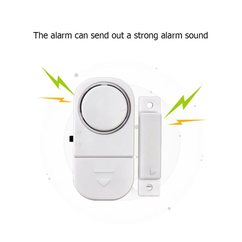 Door And Window Sensor Wireless Magnetic Sensor Security Alarm System for Doors and Windows