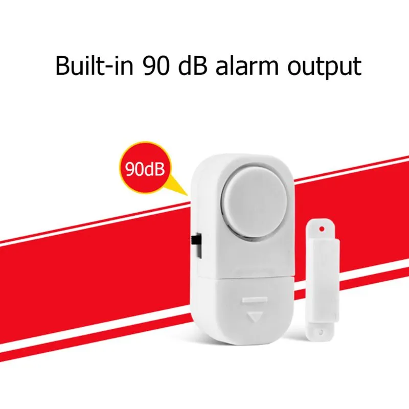 Door And Window Sensor Wireless Magnetic Sensor Security Alarm System for Doors and Windows