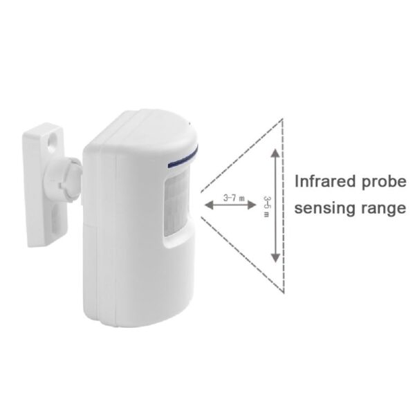 Wireless Driveway Alert System with Alarm Vibration Sensor Motion Sensor for Home Security and Smart Doorbell Receiver - Image 4