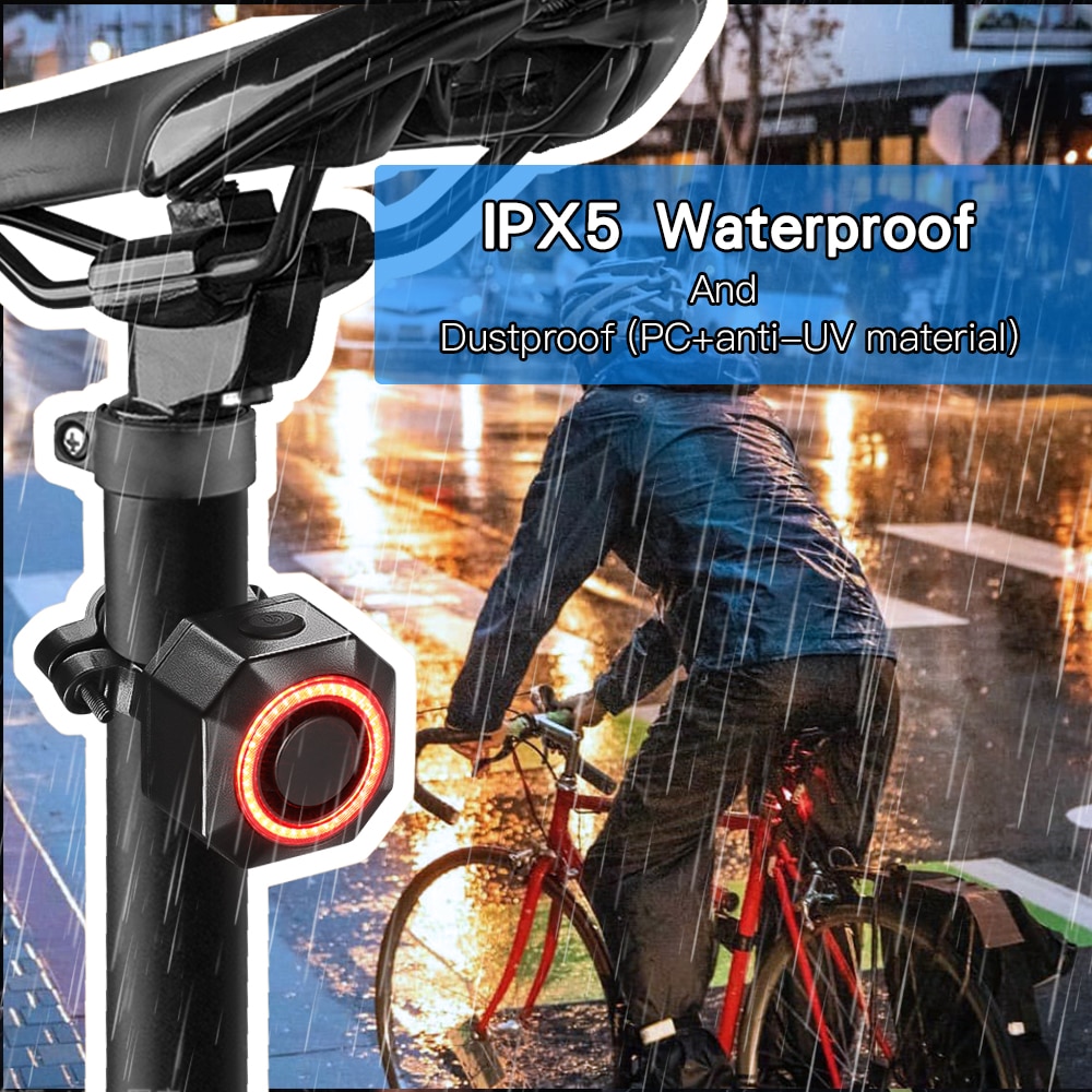 Bike Alarm Wireless Waterproof Security System for Bicycles, Motorcycles, Scooters - Anti-Theft Protection with Vibration Detection