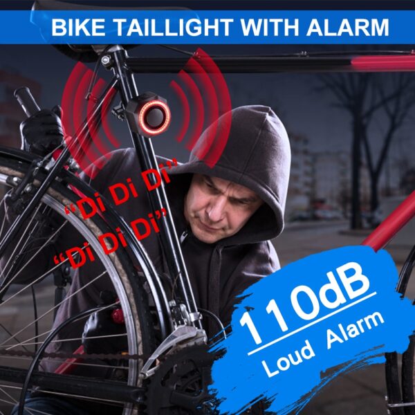 Bike Alarm Wireless Waterproof Security System for Bicycles, Motorcycles, Scooters - Anti-Theft Protection with Vibration Detection