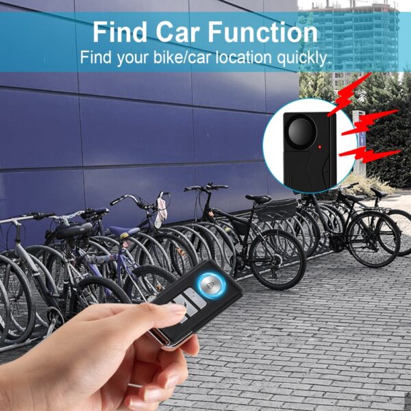 Home Security with a 110dB Loud Remote- Controlled Door /Bike /Window Sensor Alarm for Anti-Theft Protection Bike Alarm - Image 3