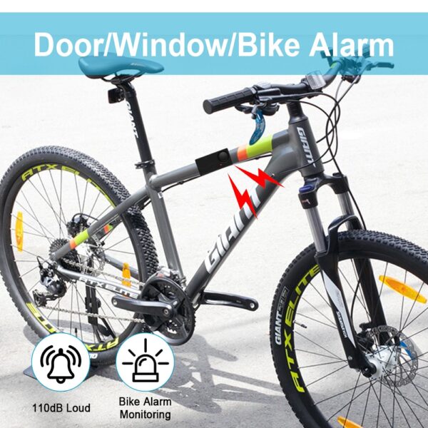 Home Security with a 110dB Loud Remote- Controlled Door /Bike /Window Sensor Alarm for Anti-Theft Protection Bike Alarm - Image 4