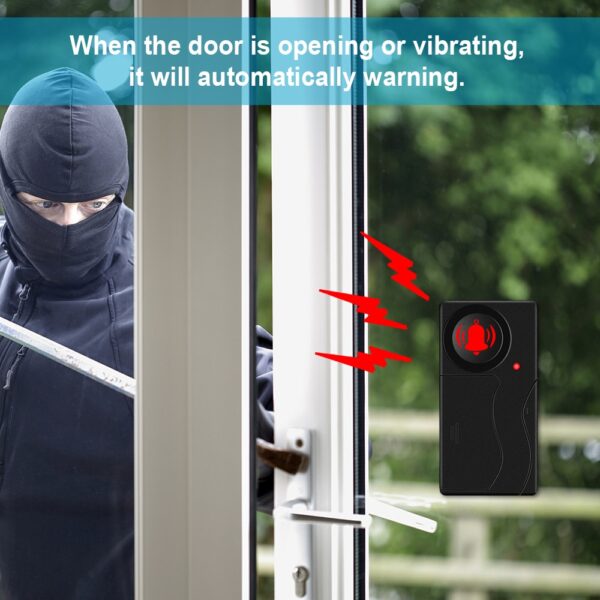 Home Security with a 110dB Loud Remote- Controlled Door /Bike /Window Sensor Alarm for Anti-Theft Protection Bike Alarm - Image 2