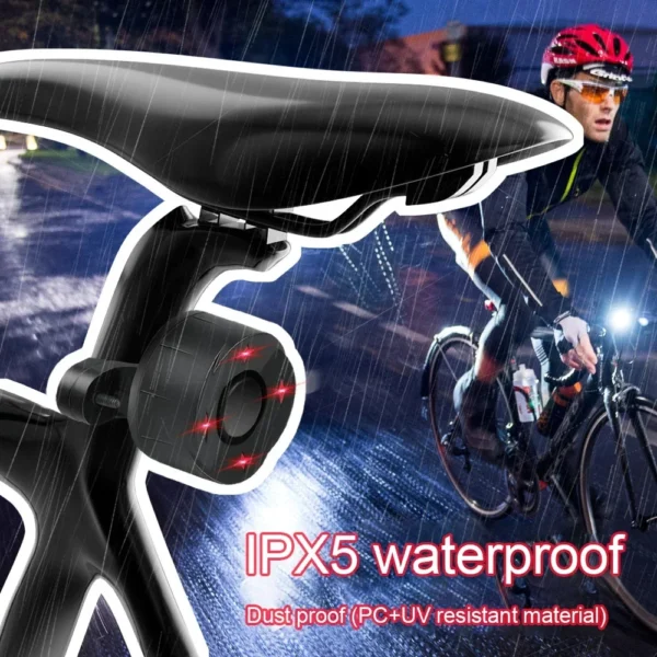 Wireless, Waterproof Bike Alarm with USB Charging - Safeguard Your Bicycle, Electric Motorcycle, or Scooter from Theft